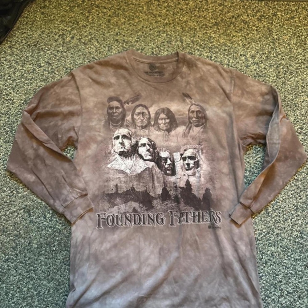 The mountain founding fathers long sleeve brown earthy Y2K